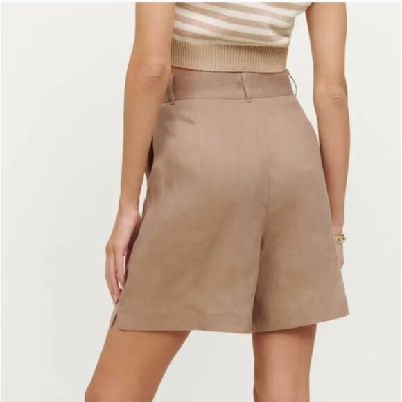 bello linen shorts Reformation size 2 - Picture 2 of 5